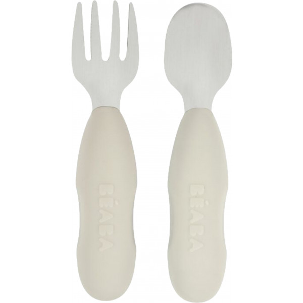 Фото - Набір дитячих столових приборів для малюка Beaba 10+ Grey (913581) Фото - Набір дитячих столових приборів для малюка Beaba 10+ Grey (913581)