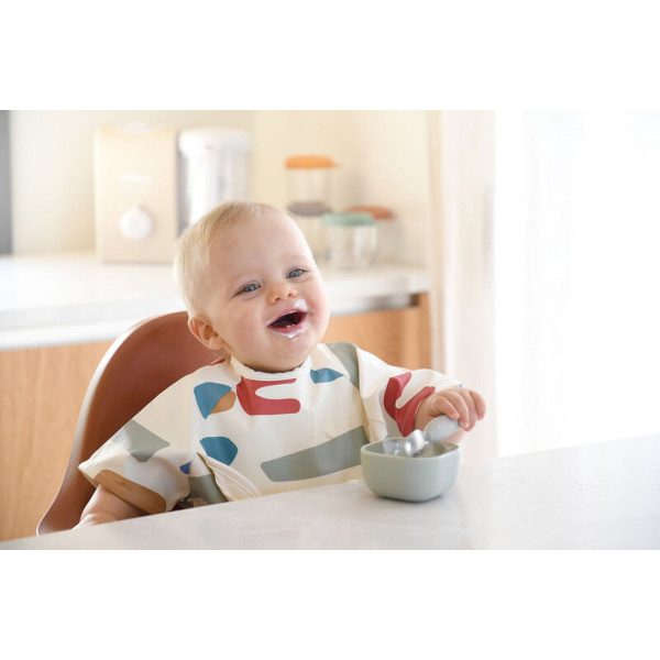 Фото - Набір дитячих столових приборів для малюка Beaba 10+ Grey (913581)