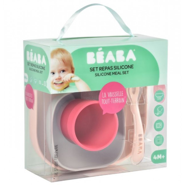Фото - Набір дитячий Beaba Pink 4 пр. (913429)