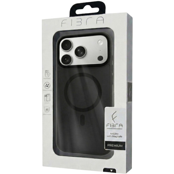 Фото - Чохол для смартфону BeCover FIBRA ArcLine Case with MagSafe for Apple iPhone 17 Pro Max Black (715386)