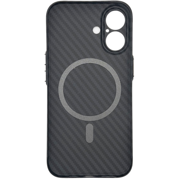 Фото - Чохол для смартфону BeCover FIBRA Carbonite case with MagSafe for Apple iPhone 17 Black (715406)