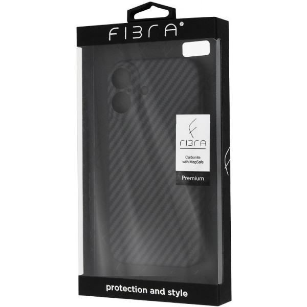 Фото - Чохол для смартфону BeCover FIBRA Carbonite case with MagSafe for Apple iPhone 17 Black (715406)