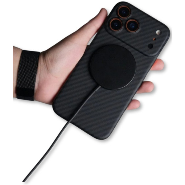 Фото - Чохол для смартфону BeCover FIBRA Carbonite case with MagSafe for Apple iPhone 17 Pro Max Black (715410)