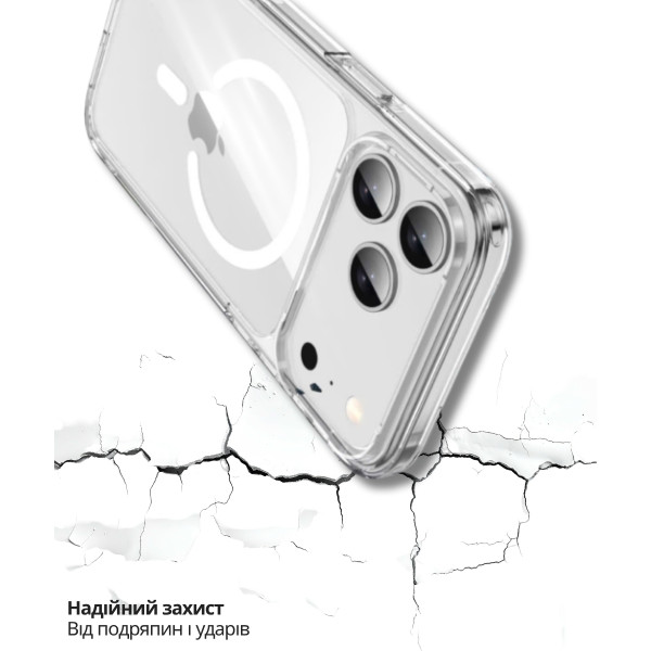 Фото - Чохол для смартфону BeCover FIBRA Crystal Case with MagSafe for Apple iPhone 17 Pro Max (715370)