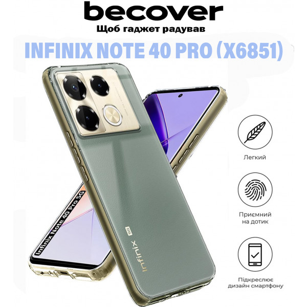 Фото - Чохол для смартфону BeCover for Infinix Note 40 Pro (X6851) Transparancy (711180)