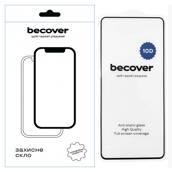 Фото - Захисне скло для смартфону BeCover Motorola Moto G04/ E14 10D Black (711895)