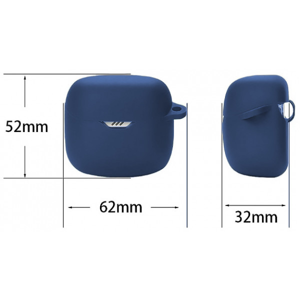 Фото - Чехол для наушников BeCover Silicon for JBL Tune Flex TWS Deep Blue (710185)