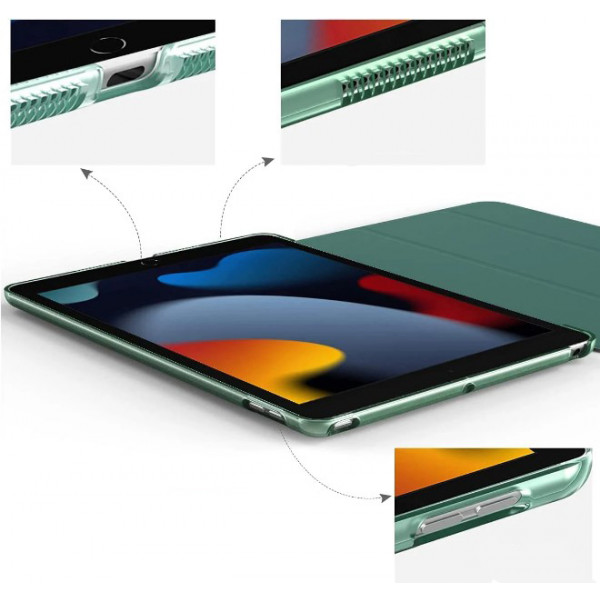 Фото - Чохол для планшету BeCover Tri Fold Hard for Apple iPad 10.2 2019/2020/2021 Dark Green (709656)