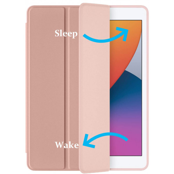 Фото - Чехол для планшета BeCover Tri Fold Soft TPU Silicone for Apple iPad 10.2 2019/2020/2021 Rose Gold (706886)