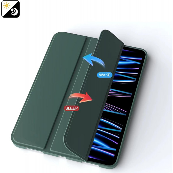 Фото - Чохол для планшету BeCover Tri Fold Soft TPU Silicone for Apple iPad Pro 11'' M4 2024 Dark Green (711746)