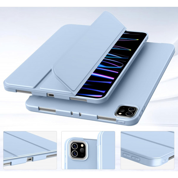 Фото - Чохол для планшету BeCover Tri Fold Soft TPU Silicone for Apple iPad Pro 11'' M4 2024 Light Blue (711748)
