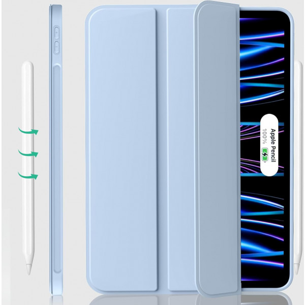 Фото - Чохол для планшету BeCover Tri Fold Soft TPU Silicone for Apple iPad Pro 11'' M4 2024 Light Blue (711748)