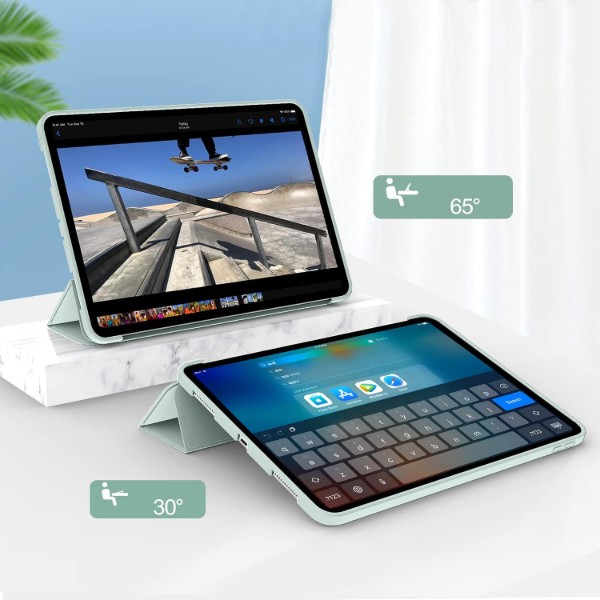 Фото - Чехол для планшета BeCover Tri Fold Soft TPU Silicone for Apple iPad Pro 11'' M4 2024 Light Green (711747)