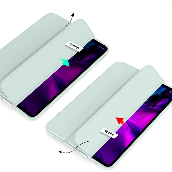 Фото - Чехол для планшета BeCover Tri Fold Soft TPU Silicone for Apple iPad Pro 11'' M4 2024 Light Green (711747)