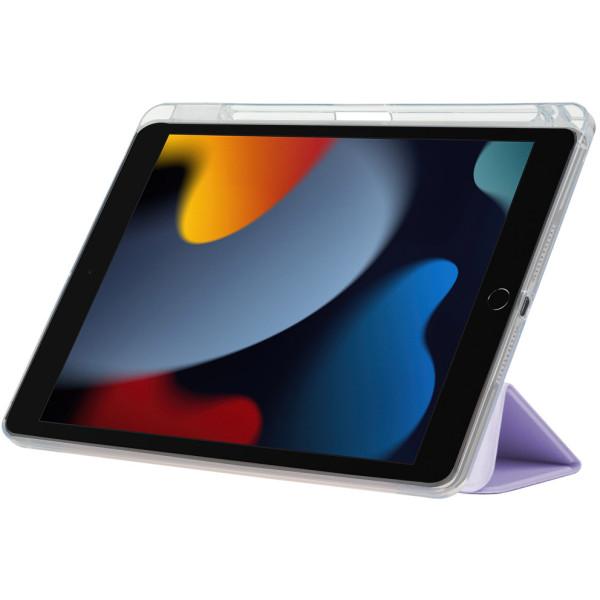 Фото - Чохол для планшета BeCover Ultra Slim Origami Transparent с креплением Apple iPad Air 11" M2/M3 2024/2025 Purple (711392)