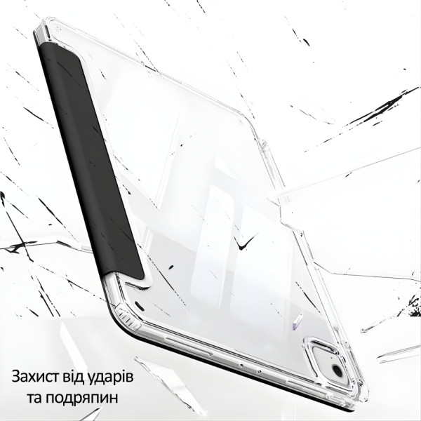 Фото - Чохол для планшета BeCover Ultra Slim Origami Transparent з кріпленням Apple iPad Air 13" M4 2026 Black (715287)