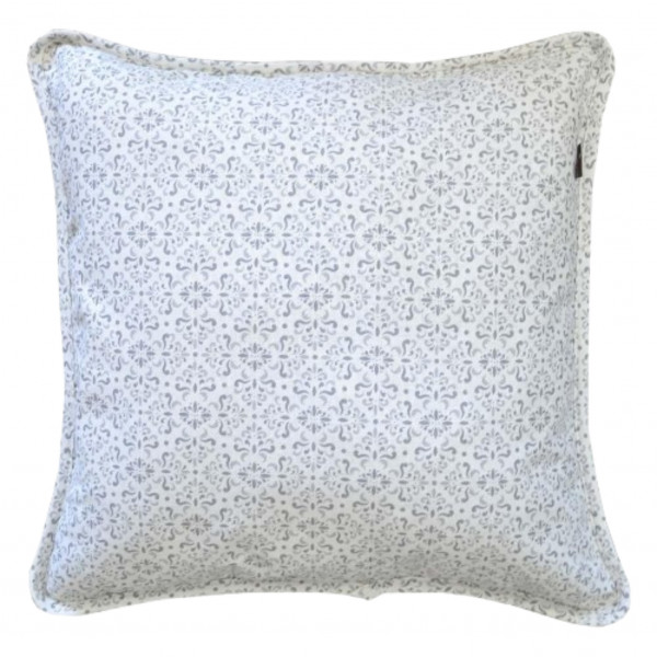 Фото - Подушка декоративна Прованс Bella Сірий вітраж 45х45 см (013586)