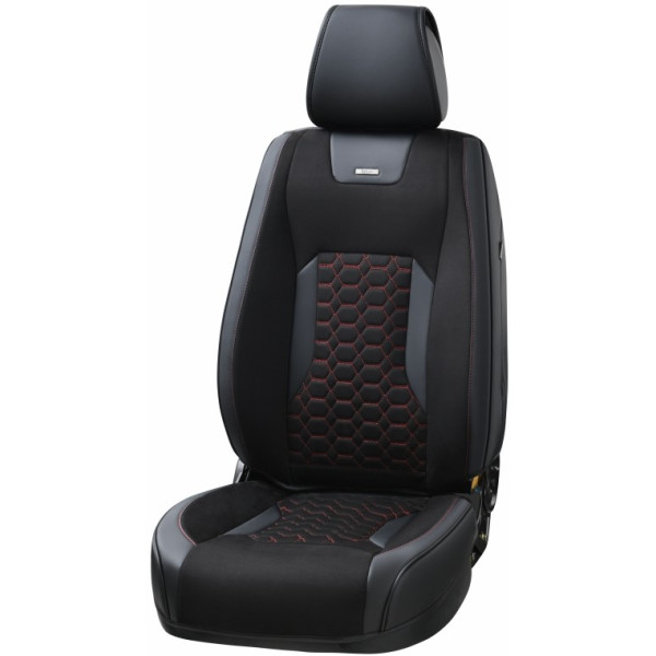 Фото - Комплект накидок на сиденье автомобиля Beltex Montana Black-red (BX87110)