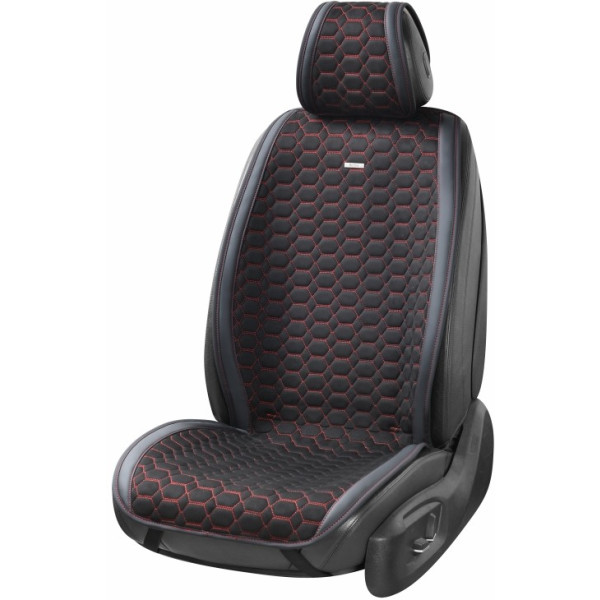 Фото - Комплект накидок на сидіння автомобіля Beltex Monte Carlo Black-red (BX81110)