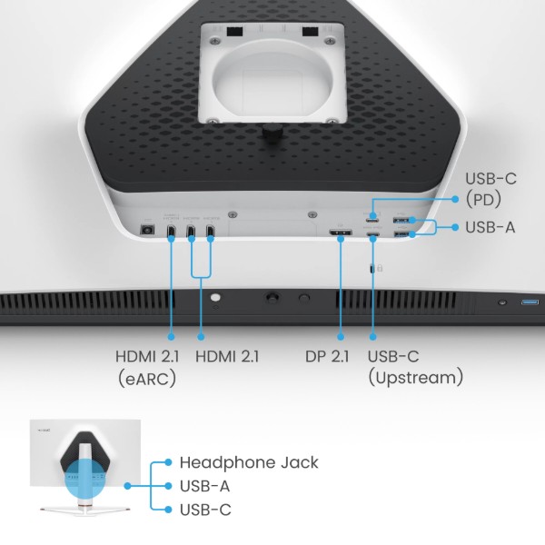 Фото - Уцінка - Монітор ігровий BenQ EX321UX (9H.LM7LB.QBE)