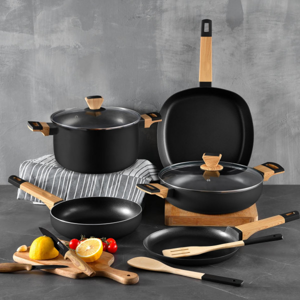 Фото - Каструля Bergner Earth black 6 л (BG-32037-BK)