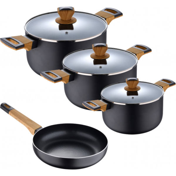 Фото - Набор посуды Bergner Earth black 7 пр. (BG-34630-BK)
