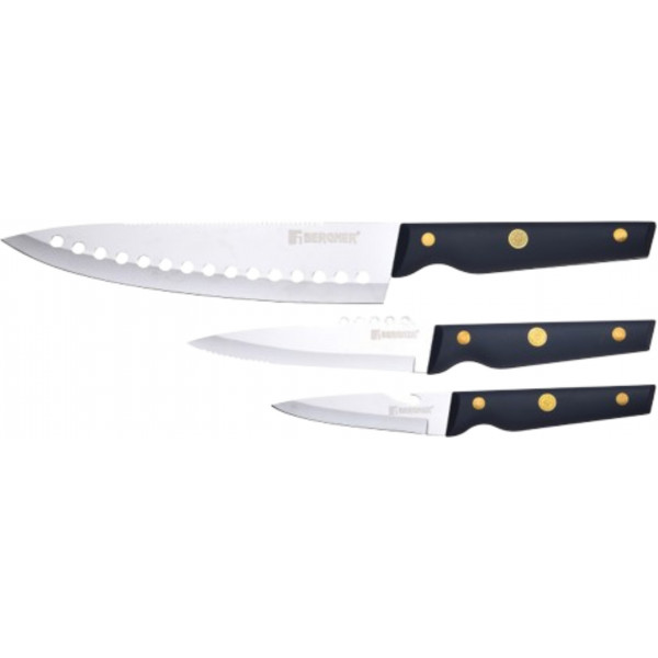 Фото - Набір ножів Bergner Pro reeco 3 пр. (BG-41026-DBL) Фото - Набір ножів Bergner Pro reeco 3 пр. (BG-41026-DBL)