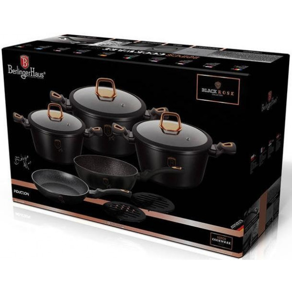 Фото - Набор посуды BerlingerHaus Black Rose Collection 10 пр. (BH 1645N)