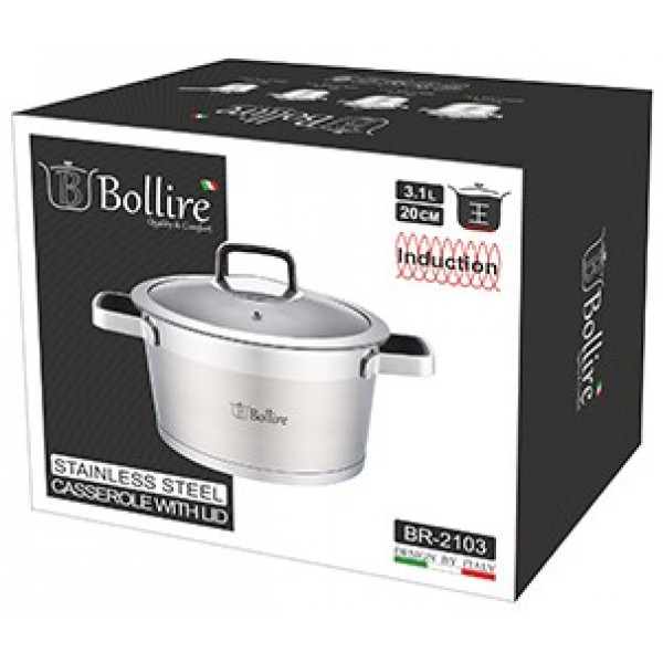 Фото - Кастрюля Bollire BR-2103 Palermo 20 см 3.1 л