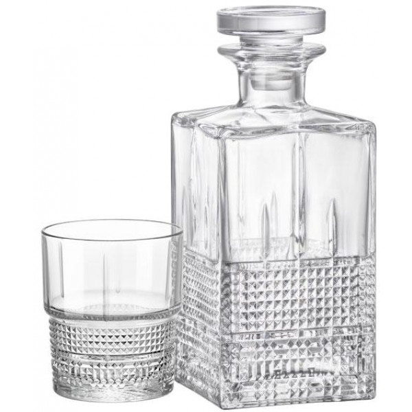 Фото - Набір склянок для віскі Bormioli Rocco Bartender Novecento и графин 7 пр. (122136SS8021990) Фото - Набір склянок для віскі Bormioli Rocco Bartender Novecento и графин 7 пр. (122136SS8021990)