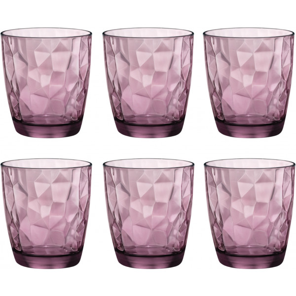 Фото - Набор стаканов Bormioli Rocco DIAMOND ROCK PURPLE 305 мл 6 шт. (350230M)