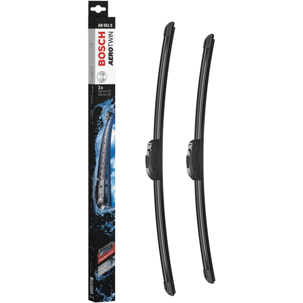 Фото - Щітка склоочисника Bosch Aerotwin безкаркасний комплект 550/500мм (3 397 118 905)