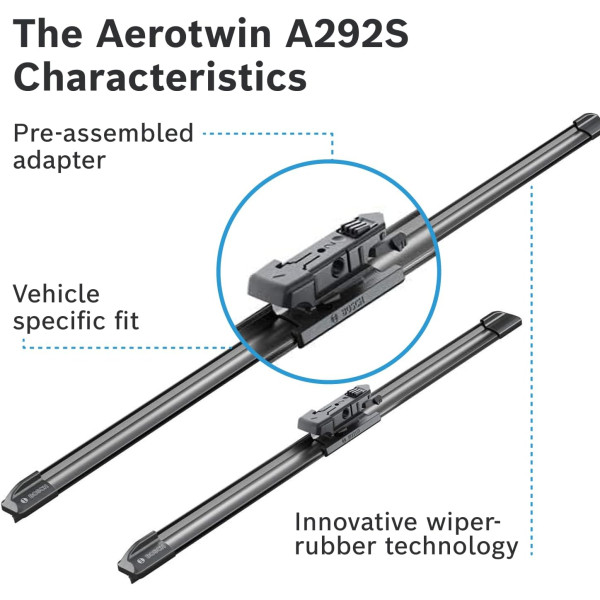 Фото - Щетка стеклоочистителя Bosch Aerotwin бескаркасный комплект 600/380мм (3 397 007 292)