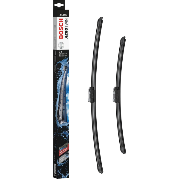 Фото - Щітка склоочисника Bosch Aerotwin безкаркасний комплект 600/450мм (3 397 007 187)