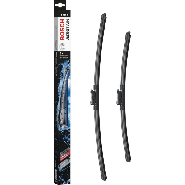 Фото - Щітка склоочисника Bosch Aerotwin безкаркасний комплект 600/475мм (3 397 007 620)