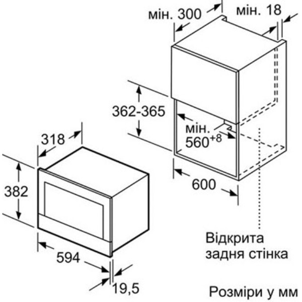 Фото - Микроволновая печь (СВЧ) встраиваемая Bosch BFR 634GS1
