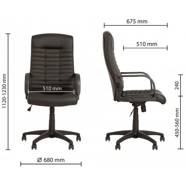 Фото - Кресло офисное Новый Стиль BOSS KD TILT PL64 P ECO-30