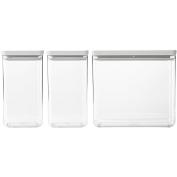 Фото - Набор емкостей для сыпучих Brabantia 2х1,6 л + 1х3,5 л (230769)