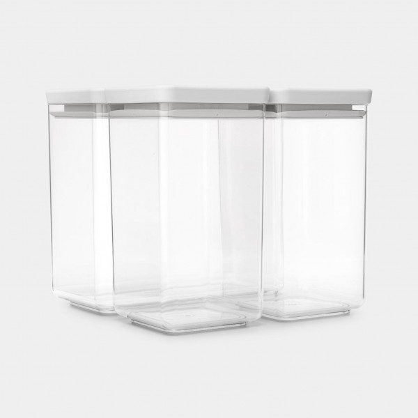 Фото - Набор емкостей для сыпучих Brabantia 2х1,6 л + 1х3,5 л (230769)