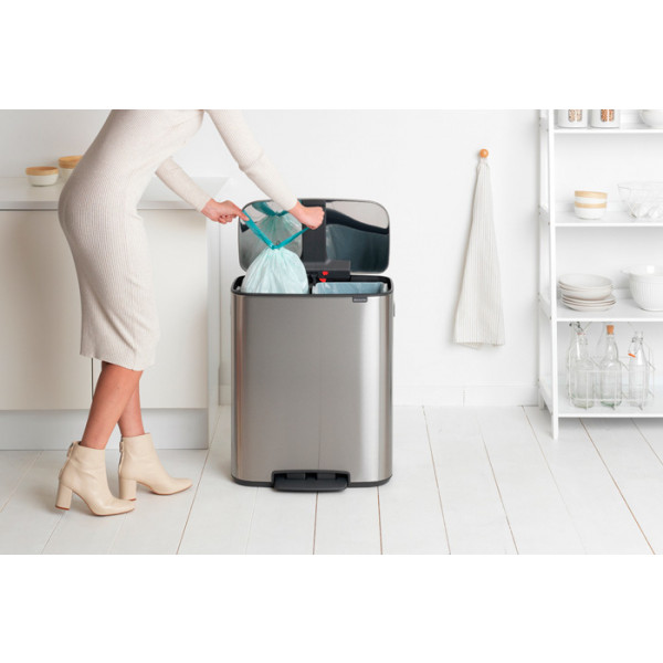 Фото - Бак для сміття з педаллю Brabantia Bo PedalL Bin 2х30 л 211461