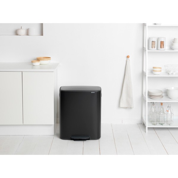 Фото - Бак для сміття з педаллю Brabantia Bo PedalL Bin 2х30 л 211508