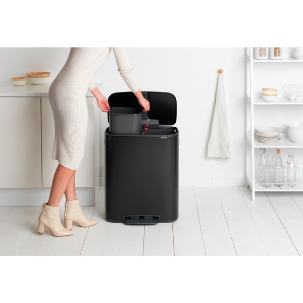 Фото - Бак для сміття з педаллю Brabantia Bo PedalL Bin 2х30 л 211508