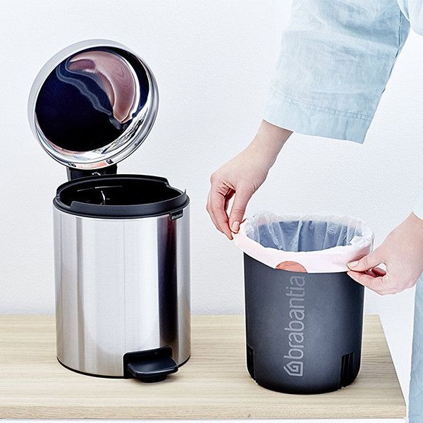 Фото - Бак для сміття з педаллю Brabantia Pedal Bin 5 л 112645