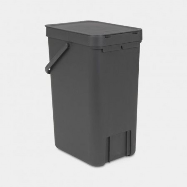 Фото - Бак для сміття Brabantia Sort&Go 16 л Сірий (109966)