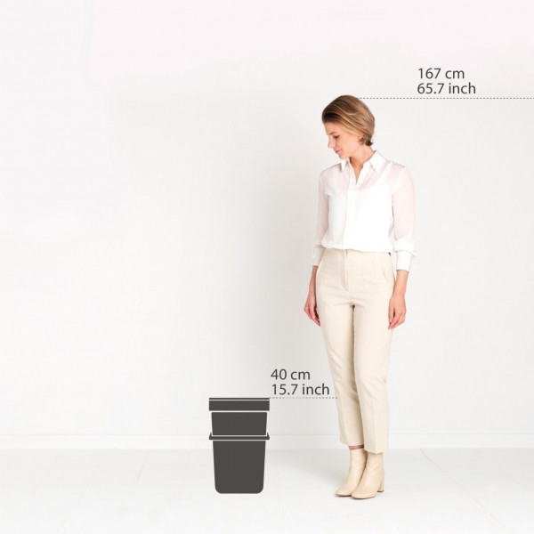 Фото - Бак для сміття Brabantia Sort&Go 16 л Сірий (109966)