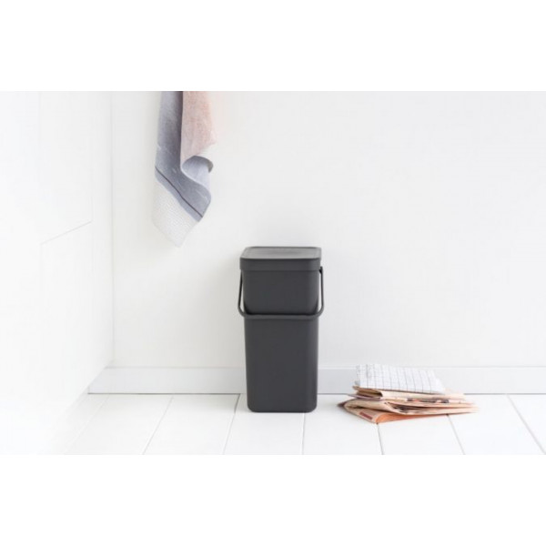 Фото - Бак для сміття Brabantia Sort&Go 16 л Сірий (109966)