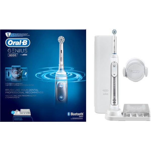 Фото - Зубна щітка електрична Oral-B Braun Genius 8000 Silver