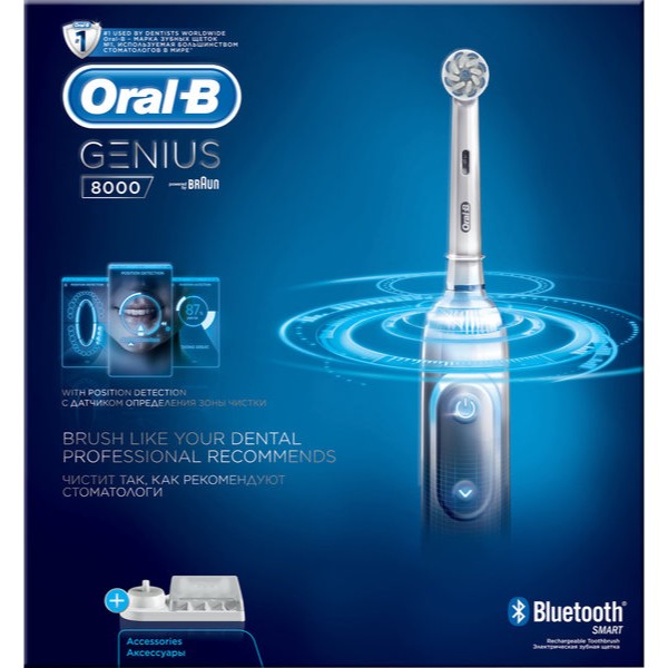 Фото - Зубна щітка електрична Oral-B Braun Genius 8000 Silver