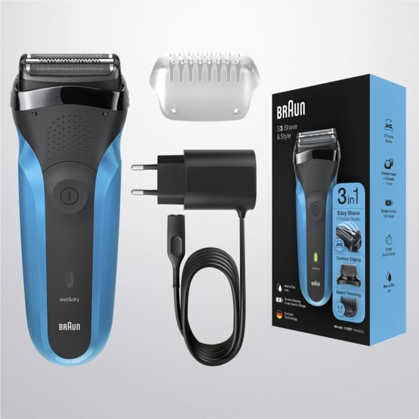Фото - Бритва Braun Series 3 310BT Black/Blue