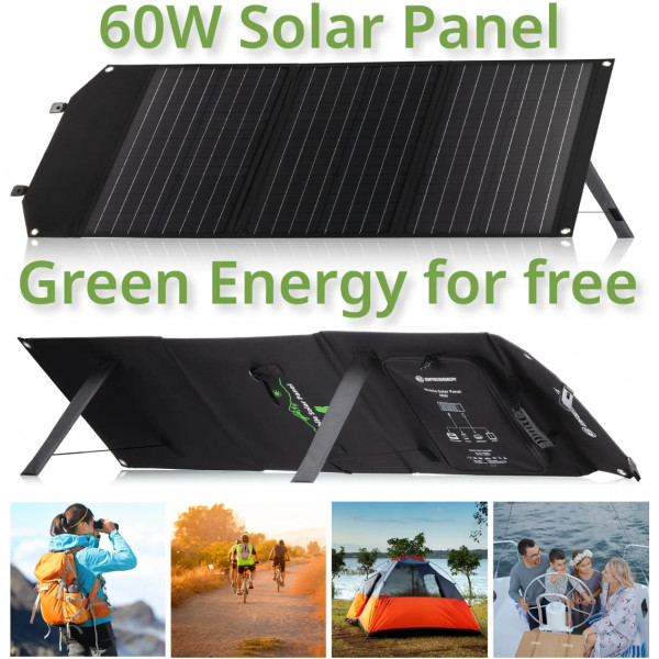 Фото - Портативна сонячна панель Bresser Mobile Solar Charger 60 Watt USB DC (3810050)